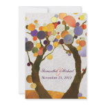 Fall Love Trees Modern Wedding Invitations