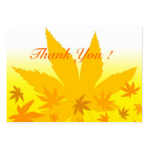Fall maple leaves business cards