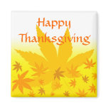 Fall maple leaves refrigerator magnets