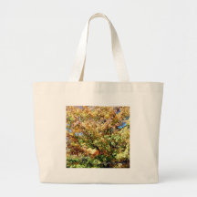 Fall maple tree canvas bag
