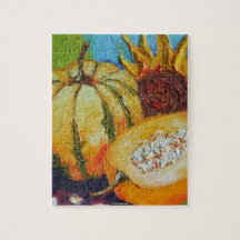Fall Medley of Pumpkin & Squash Jigsaw Puzzle