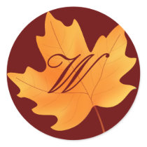Fall Monogrammed stickers by SweetRascal Fall Monogrammed stickers