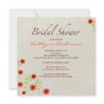 Fall Morning Song Floral Bridal Shower Invitation