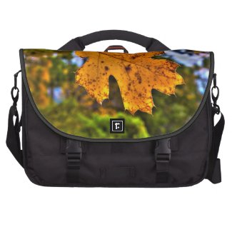 Fall Oak Leaf HDR Laptop Computer Bag