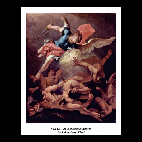 Fall Of The Rebellious Angels By Sebastiano Ricci Print
