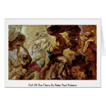 Fall Of The Titans By Peter Paul Rubens Greeting Card