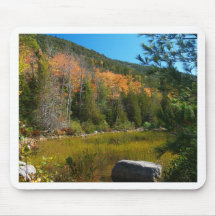 Fall On Bubble Pond Acadia National Park Mouse Pads