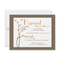 Fall or Autumn Event Invitation