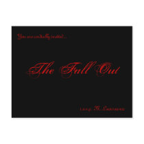 Fall Out invitations postcards by S_Roit Fall Out invitations postcards