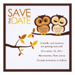 Fall Owls Save the Date Invitations
