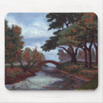 Fall painting Odessa city park mousepad design by vitaliy Fall painting Odessa city park mousepad design