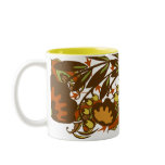 Fall Paisley Flower Mug