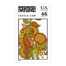 Fall Paisley postage