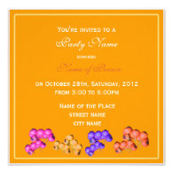 Fall parties invitation