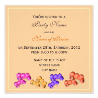 Fall parties invitation