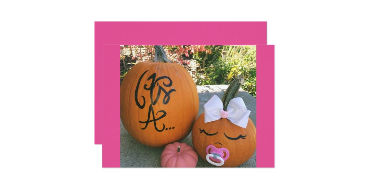 fall pregnancy announcement cards