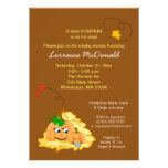 Fall Pumpkin Baby Shower Invitation - Baby Boy