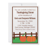 Fall Pumpkin Patch Thanksgiving Invite
