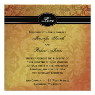Fall Regency Wedding Invitation