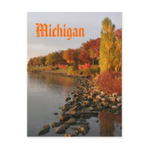 fall river bank, Michigan Post Cards