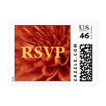 Fall RSVP Wedding Postage Stamp
