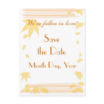 Fall Save the Date postcards by frugalbride Fall Save the Date postcards