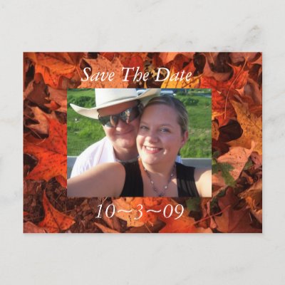 Fall Save the Date Post Cards