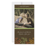 Fall Save the Date Wedding Photocard (4x8) Custom Photo Card