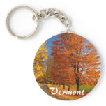 Fall Scene Key Chain