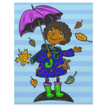 Fall Season Girl Personalized Flyer