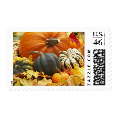 Fall Season Wedding Theme Decor Invitation Stamps