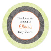 Fall Shower Favor Sticker