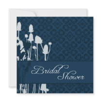 Fall Sophistication Navy BRS Invitation Square