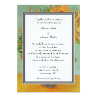 fall, summer,holiday wedding invitation. van Gogh Personalized Invitation