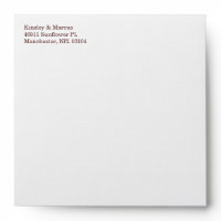 Fall Sunflower Wedding Invitation Square Envelopes envelope