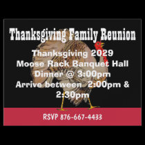 Fall Thanksgiving Event Flyer