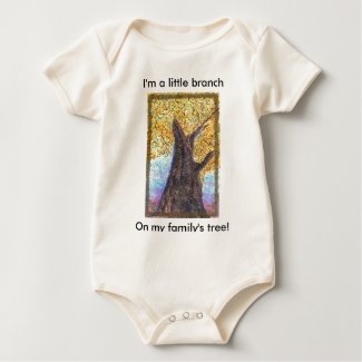 Fall Tree Aleph -baby shirt