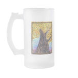 Fall Tree Aleph Frosted Mug Lefry mugs