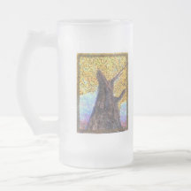 Fall Tree Aleph Frosted Mug Lefry