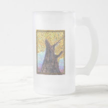 Fall Tree Aleph Frosted Mug Righty