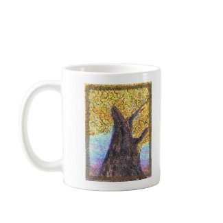 Fall Tree Aleph Mug -Lefty mug