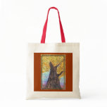 Fall Tree Alpeh Tote - Brick Colored Accents bags