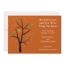 Fall Tree Fell in Love Save The Date Announcement invitations by celebrateitinvites Fall Tree Fell in Love Save The Date Announcement invitations