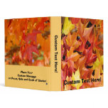 Fall Tree Leaves custom Avery Binder Autumn Trees