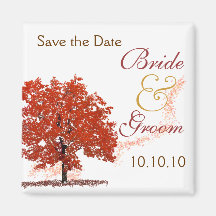 Fall Tree Save-The-Date Magnet