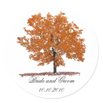 Fall tree stickers by MAPASUE Fall tree stickers
