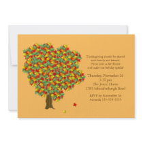 Fall Tree Thanksgiving Invitation