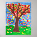 Fall Tree - Watercolor by Kali B. Print