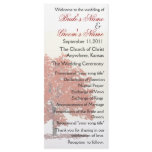 Fall tree Wedding Program Rack Card Design