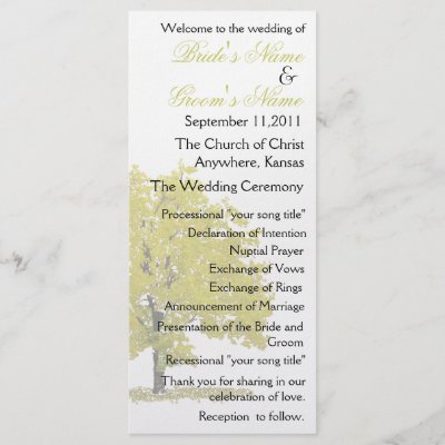 Wedding program templateuse the template to the right to personalize your 